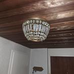 Vintage Kristallen Plafondlamp moet snel weg spotgoedkoop, Ophalen of Verzenden, Gebruikt, Glas, Vintage