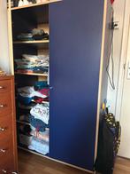 2xBlauwe kledingkast met veel ruimte, Huis en Inrichting, Kasten | Kledingkasten, 100 tot 150 cm, 200 cm of meer, Ophalen of Verzenden