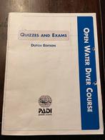 Padi open water examen boek, Gebruikt, Ophalen of Verzenden