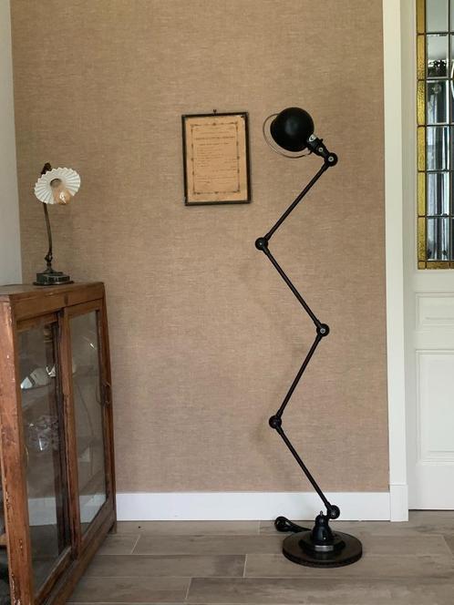 Jieldé | Zwart | Vloerlamp | Vintage | Industrieel | 4-armig, Huis en Inrichting, Lampen | Vloerlampen, Zo goed als nieuw, 150 tot 200 cm