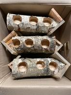 3x Berkenhouten Vogelhuisjes - Nieuw, Ophalen, Nieuw