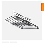 46 zwarte en witte kleding hangers GRATIS OP TE HALEN, Ophalen, Zo goed als nieuw, Kunststof