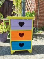 Ladekastje met uitgesneden hartjes, Huis en Inrichting, Ophalen of Verzenden, 25 tot 50 cm, 50 tot 100 cm, Minder dan 100 cm