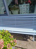 Tuinbank - Grijs geschilderd, Tuin en Terras, Tuinbanken, Ophalen, Gebruikt, Metaal