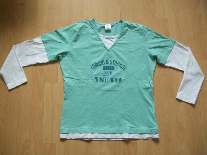 Licht groene longsleeve merk Shamp maat M 40 / 42 z.g.a.n., Kleding | Dames, T-shirts, Zo goed als nieuw, Groen, Lange mouw, Ophalen of Verzenden