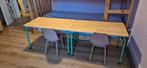 2 x Kindertafel Spello - Kwantum incl. Stoeltjes, Ophalen of Verzenden, Zo goed als nieuw, 180 cm of meer, 85 tot 100 cm