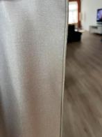 6 gordijnen, nieuw, mare beige, zwarte rails kwantum, 200 cm of meer, Beige, Zo goed als nieuw, 50 tot 100 cm