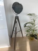 Industriële stalamp, Ophalen of Verzenden, Gebruikt, Hout, 100 tot 150 cm