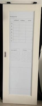 Lundia Etienne hangdeuren, inclusief spiegel en whiteboard, Doe-het-zelf en Verbouw, Deuren en Horren, Ophalen, Gebruikt, Minder dan 80 cm