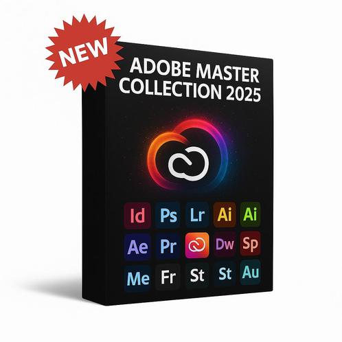 Adobe Master Collection 2025, Computers en Software, Ontwerp- en Bewerkingssoftware, Nieuw, MacOS, Windows, Ophalen