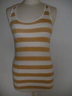 ICHI top goud wit streep maat S - nieuw -, Maat 38/40 (M), Wit, Nieuw, Ophalen of Verzenden