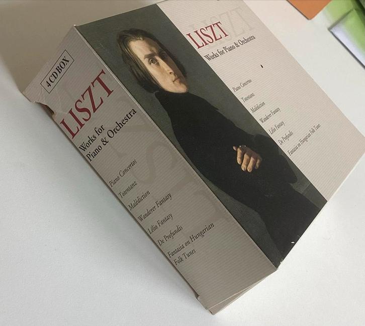 Liszt - Piano & Orkest - 4CD Boxset, Cd's en Dvd's, Cd's | Klassiek, Zo goed als nieuw, Orkest of Ballet, Romantiek, Boxset, Ophalen of Verzenden