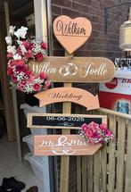 Steigerhout sloophout Wegwijzers bruiloft Huwelijk borden, Ophalen of Verzenden, Nieuw