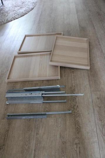 3 IKEA PAX KOMPLEMENT schuiflades in licht eiken – in nieuws beschikbaar voor biedingen