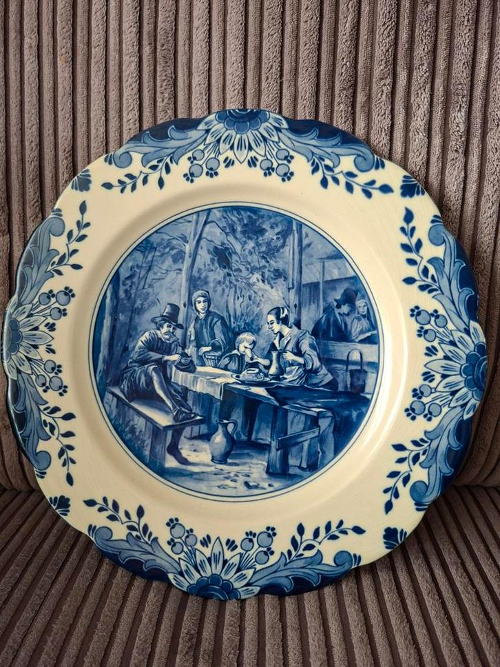 Regina Delfts Blauw Wandbord, Antiek en Kunst, Antiek | Wandborden en Tegels, Ophalen