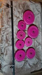 Barbelset Roze, Ophalen, Zo goed als nieuw, Halterset