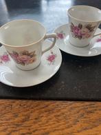 Vintage Kopjes en Schotels - Van der Plaats, Huis en Inrichting, Keuken | Servies, Gebruikt, Ophalen of Verzenden, Overige stijlen