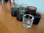 Set Iittala waxinelichthouders Marimekko Kivi & Kastelhelmi, Overige materialen, Ophalen of Verzenden, Zo goed als nieuw, Minder dan 25 cm