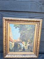 straatje in Elburg door Adam Potgieter, Antiek en Kunst, Ophalen of Verzenden
