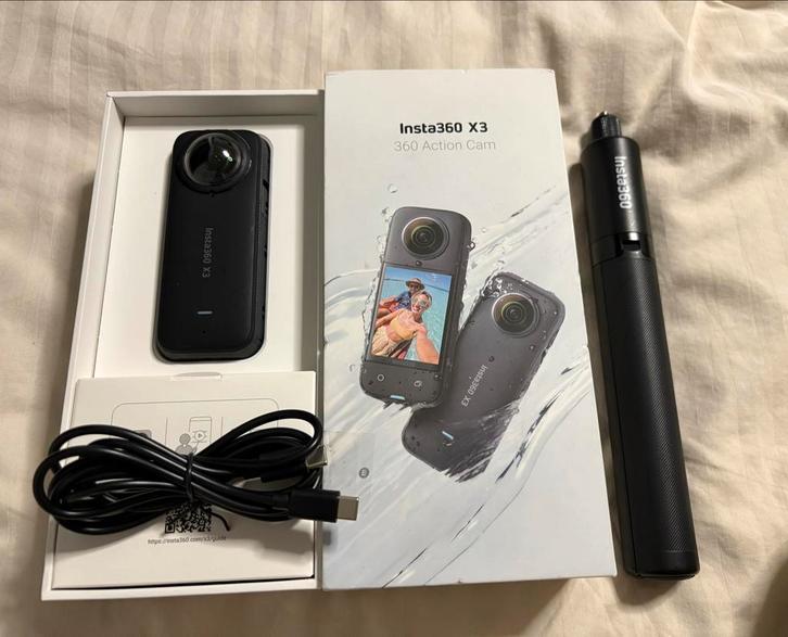 Insta360 X3 + Invisible Stick - Zo Goed Als Nieuw!, Audio, Tv en Foto, Actiecamera's, Zo goed als nieuw, Overige merken, Ophalen
