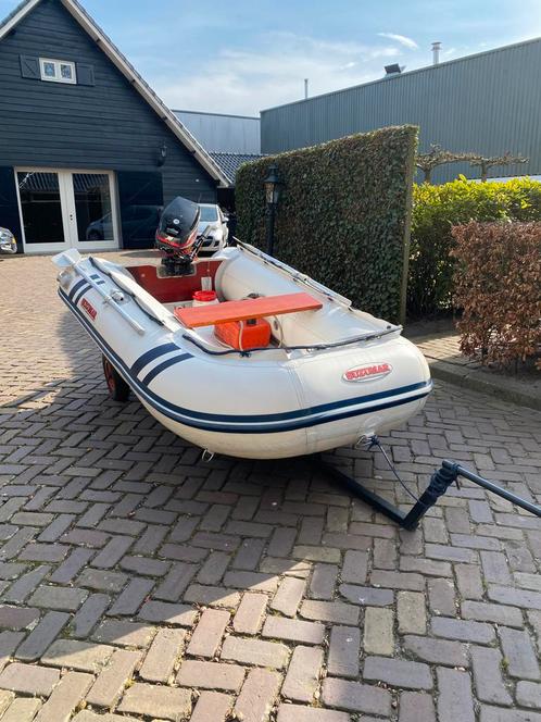 Mooie nette Suzumar 290 met 8 pk 2 takt mercury, Watersport en Boten, Buiten- en Binnenboordmotoren, Gebruikt, Benzine, Buitenboordmotor