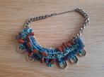 Blauwe Ibiza ketting afhalen € 7,50, Sieraden, Tassen en Uiterlijk, Kettingen, Ophalen of Verzenden, Zo goed als nieuw, Blauw