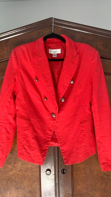 Mango Suit xl koraal rood twill blazer, katoen mix  beschikbaar voor biedingen
