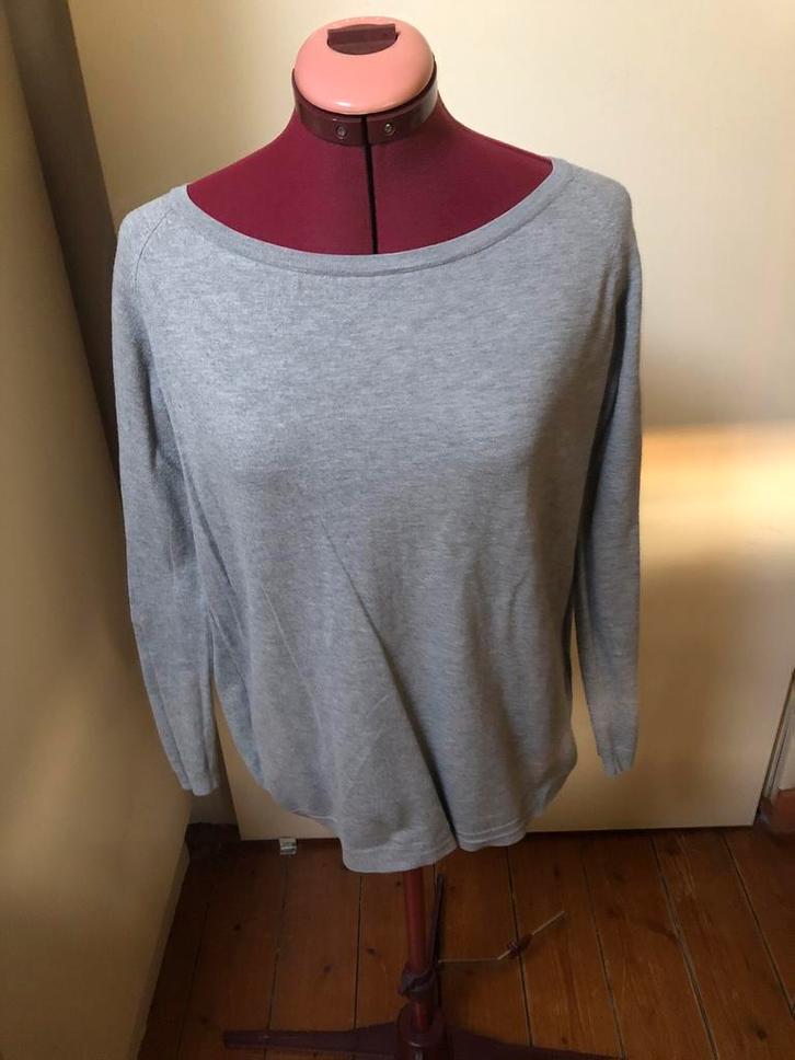 Millenium dames trui grijs met transoarante rug, maat M, Kleding | Dames, Truien en Vesten, Gedragen, Maat 38/40 (M), Grijs, Ophalen of Verzenden