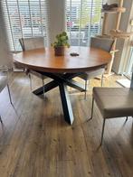 Massief Grenen Eettafel Rond 130cm, Huis en Inrichting, Ophalen, Gebruikt, 100 tot 150 cm, Rond