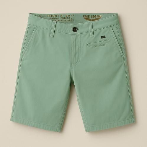 Stoere PME Legend Chino Short – Mintgroen W30/int.S/EU46, Kleding | Heren, Broeken en Pantalons, Zo goed als nieuw, Maat 46 (S) of kleiner