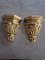 Gouden Wandconsoles - Set van 2, Huis en Inrichting, Ophalen, Gebruikt