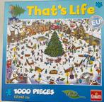 Goliath Thats Life Kerstpuzzel 1000 stukjes, Ophalen of Verzenden, 500 t/m 1500 stukjes, Zo goed als nieuw, Legpuzzel