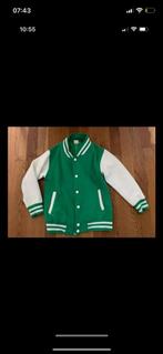 Groen met wit baseball vest maat 7/8, Ophalen of Verzenden, Zo goed als nieuw, Jas