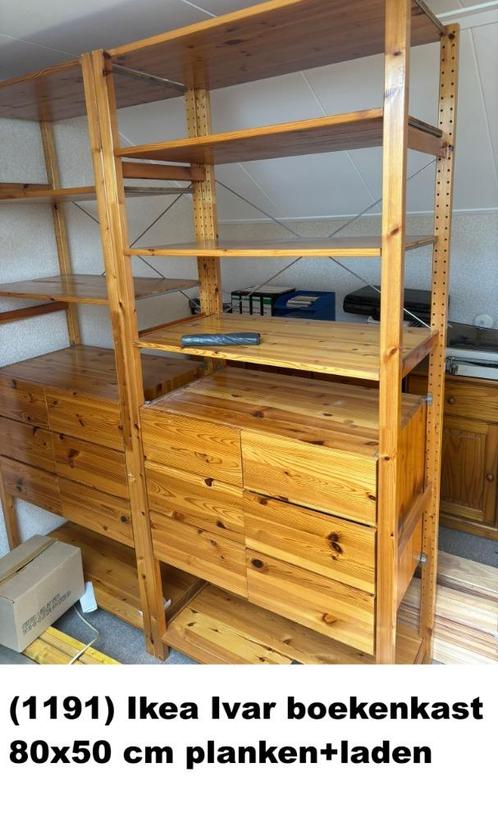 (1191) Ikea Ivar boekenkast  ladenblokken en 6 legplanken, Huis en Inrichting, Kasten | Boekenkasten, Zo goed als nieuw, 50 tot 100 cm