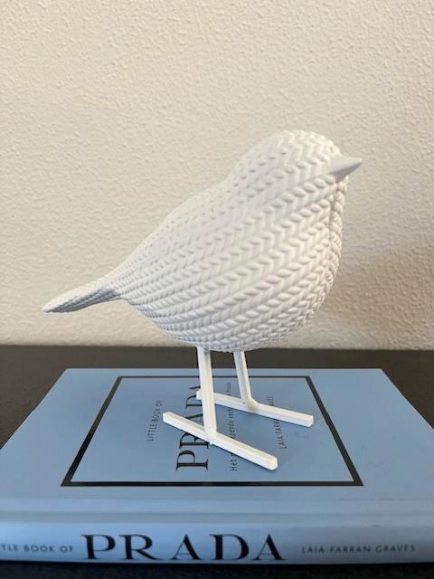 Present Time knitted bird wit Small Nieuw!, Huis en Inrichting, Woonaccessoires | Overige, Nieuw, Ophalen of Verzenden