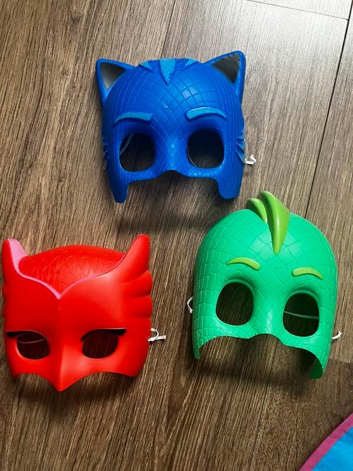 3 maskers van PJ mask, Kinderen en Baby's, Carnavalskleding en Verkleedspullen, Gebruikt, Jongen of Meisje, Ophalen of Verzenden