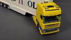 Daf 95 Space Cab Tirol koel oplegger 1:50 Tekno Pol, Bus of Vrachtwagen, Zo goed als nieuw, Verzenden, Tekno