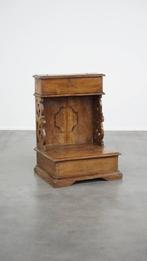 Antiek en zeer decoratief pinewood knielbankje/ kerkbankje, Antiek en Kunst, Ophalen