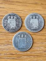 3 halve guldens 1848 Willem 2, Ophalen of Verzenden, Koning Willem II