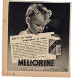 2  Kindermeel MELIORINE Gebroeders Laan Wormerveer 1942, Verzamelen, Verzenden, Zo goed als nieuw, Overige typen