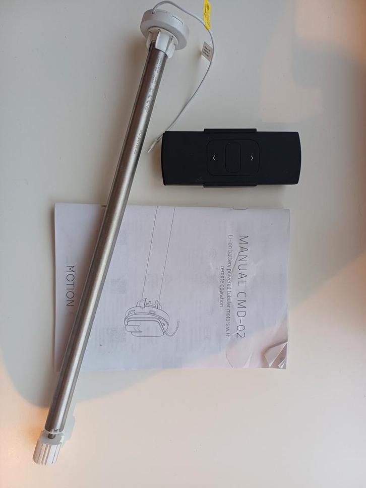 Motion Inbouw Rolgordijn Motor, Huis en Inrichting, Stoffering | Gordijnen en Lamellen, Nieuw, 100 tot 150 cm, 50 tot 100 cm, Grijs