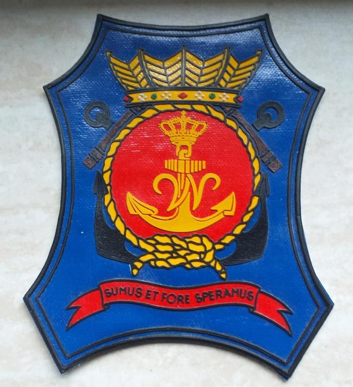 Nederlands Marine Embleem KIM Officiersopleiding Patch Ned, Verzamelen, Militaria | Algemeen, Marine, Embleem of Badge, Nederland