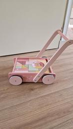 Little dutch loopwagen met blokken, Kinderen en Baby's, Speelgoed | Houten speelgoed, Ophalen, Zo goed als nieuw