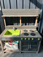 Houten speelkeuken met werkende kraan (aansluiting tuinslang, Ophalen, Zo goed als nieuw, Hout