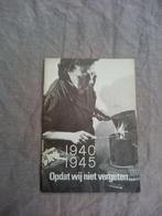 Boekje over de oorlog 1940 - 1945 Opdat wij niet vergeten, Ophalen of Verzenden, Tweede Wereldoorlog, Landmacht