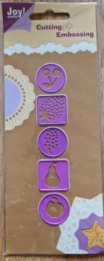 Cutting & Embossing Fruit
6002/0076, Ophalen of Verzenden, Nieuw, Overige thema's, Pons of Mal
