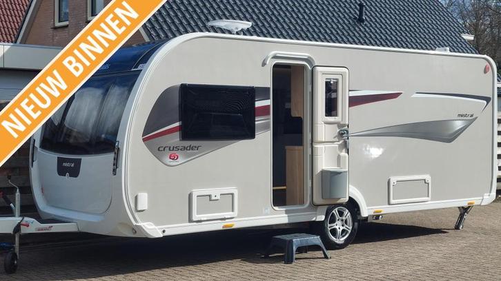 Elddis Crusader Mistral Kies uitvoering 2025. Nieuw !!, Caravans en Kamperen, Caravans, Bedrijf, tot en met 4, 1250 - 1500 kg