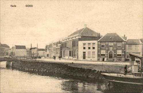 Goes Kade met schip  uitg P.Pieterman, Verzamelen, Ansichtkaarten | Nederland, Ongelopen, Zeeland, Voor 1920, Ophalen of Verzenden