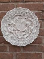 Man en vrouw wanddecoratie betonnen beeld tuinbeeld beton, Tuin en Terras, Ophalen of Verzenden, Nieuw