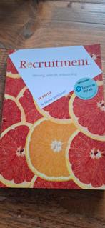 Recruitment - Werving, selectie, onboarding, Boeken, Ophalen of Verzenden, Zo goed als nieuw, Ardiënne Verhoeven